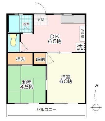 坂戸市末広町のマンションの間取り