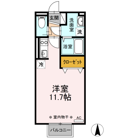 双葉郡浪江町大字幾世橋のアパートの間取り