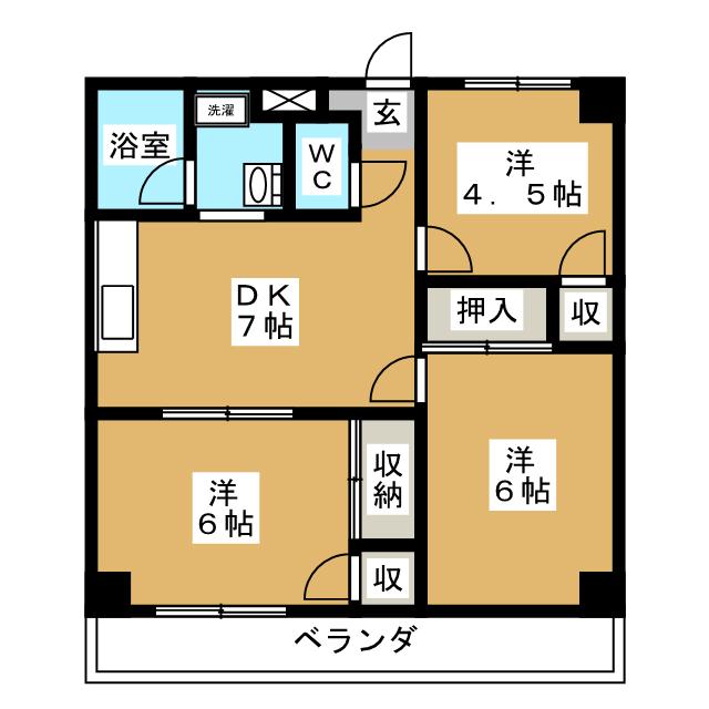 リバーサイドマンションの間取り