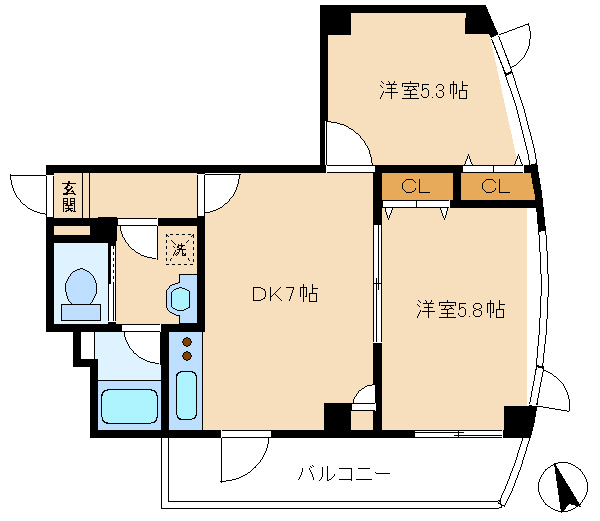 シティプレイス雑色の間取り