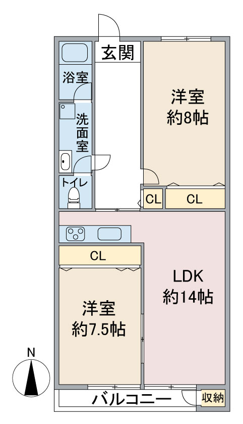 メゾン親名の間取り