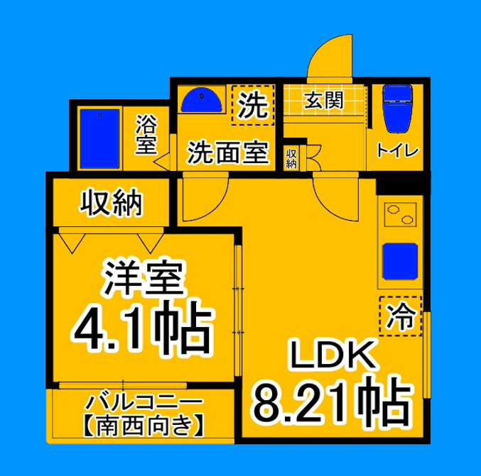 堺市堺区榎元町のアパートの間取り