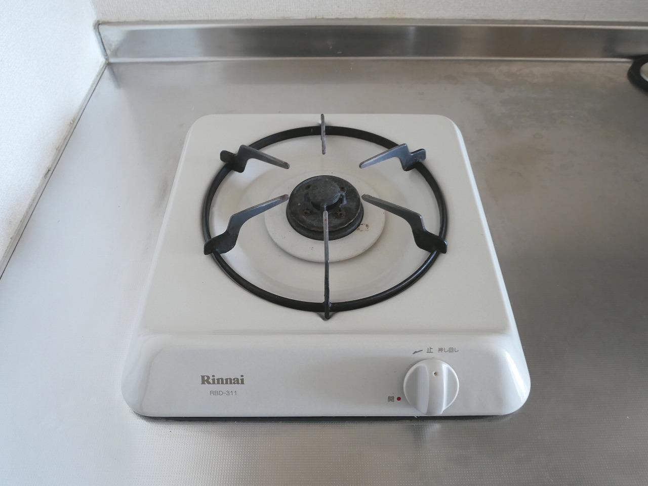 その他設備　1口ガスコンロ（イメージ）