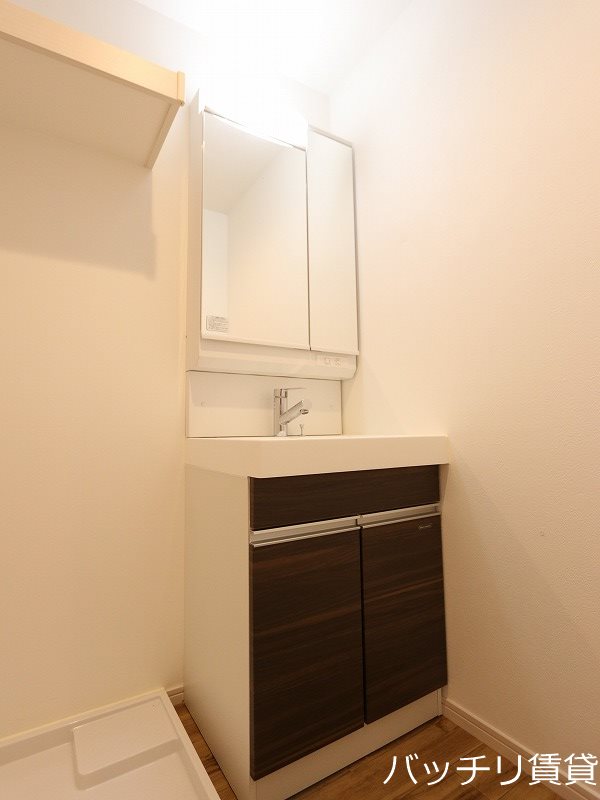 洗面設備　※実際はホワイトベースのお部屋です。同型タイプの為、現状を優