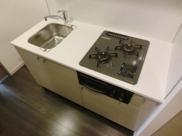 キッチン　ガス２口システムキッチン