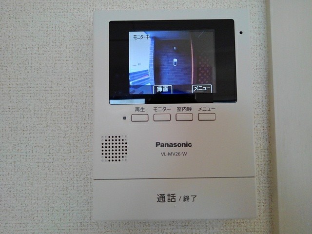 セキュリティ　モニター付きドアホン