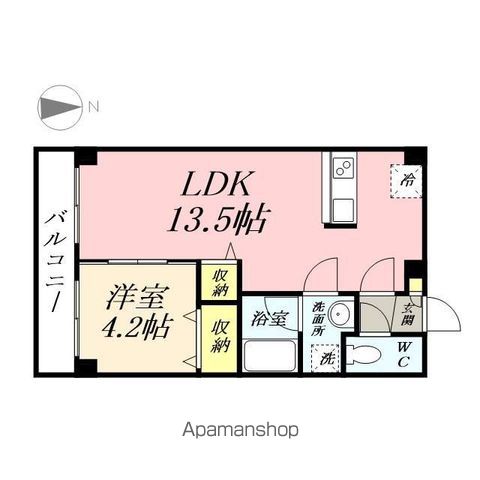 岡山電軌清輝橋線 清輝橋駅 徒歩5分 9階建 築12年の間取り写真