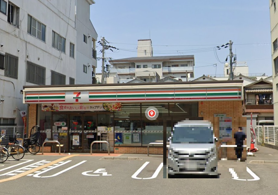 コンビニ　セブンイレブン大阪弁天2丁目店（コンビニ）まで282m