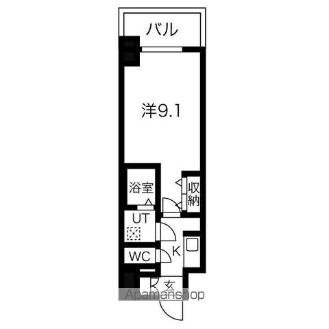 地下鉄桜通線 車道駅 徒歩4分 15階建 築3年の間取り写真