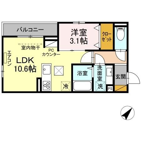 パークサイド新検見の間取り写真