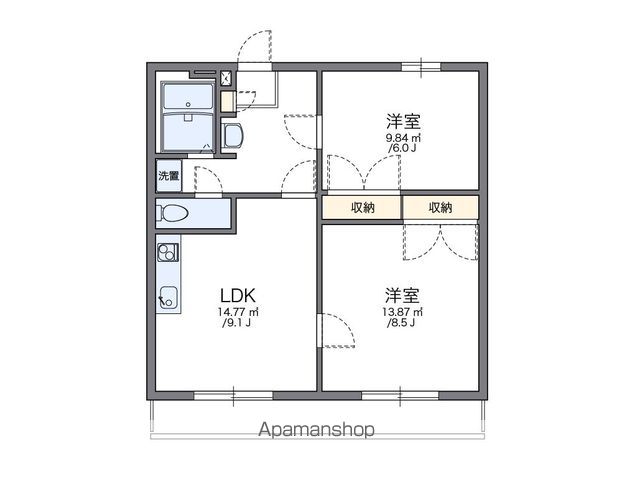 レオパレスエスポワールIの間取り写真
