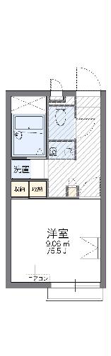 レオパレスリズエールの間取り