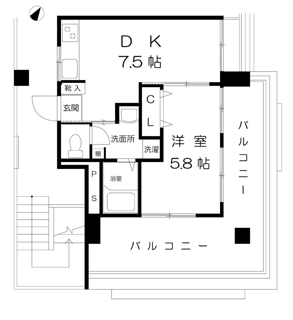 サン・ライズ六甲_間取り_0