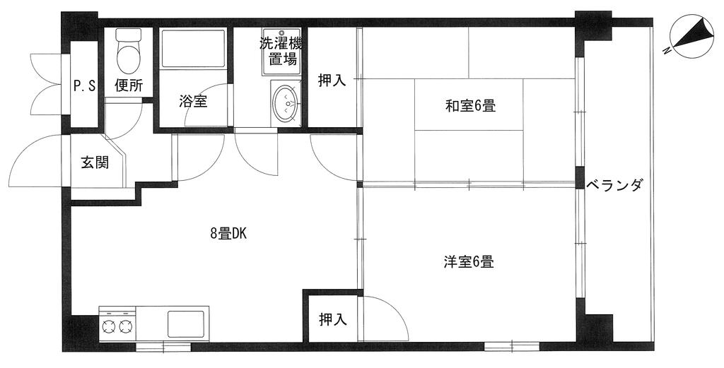 シャトー和庄の間取り