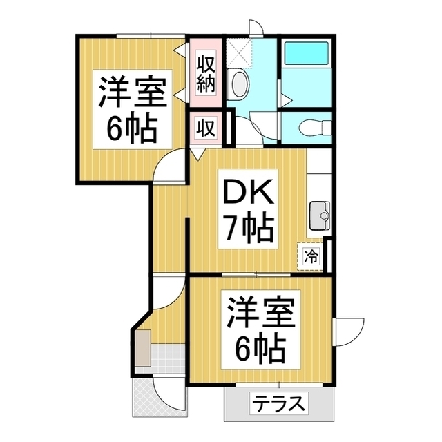 ソレーユＡの間取り