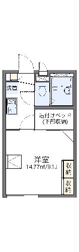 レオパレスカンタービレαの間取り