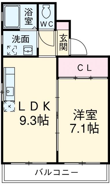 クレアールの間取り