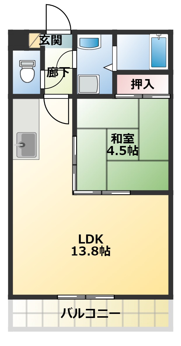 メゾン新野辺の間取り