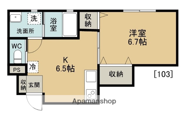 グランメッゾ南三咲の間取り