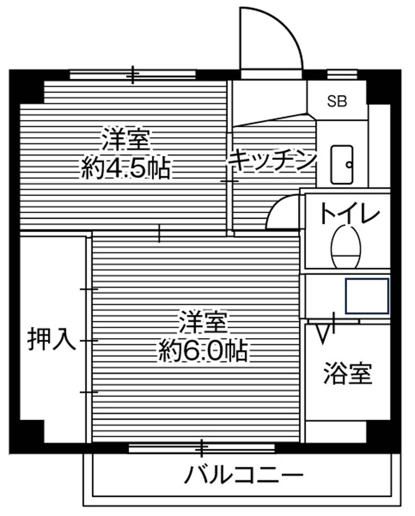 市原市辰巳台東のマンションの間取り