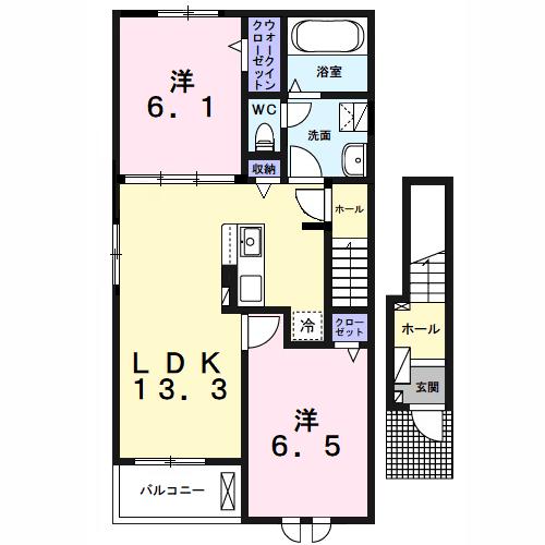 木更津市江川のアパートの間取り