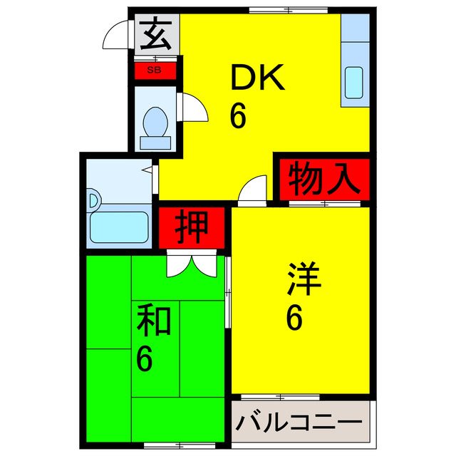 パステル五井の間取り