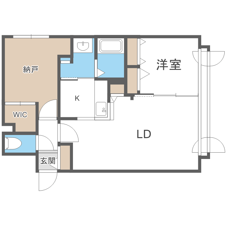 アルファスクエア南4西15の間取り