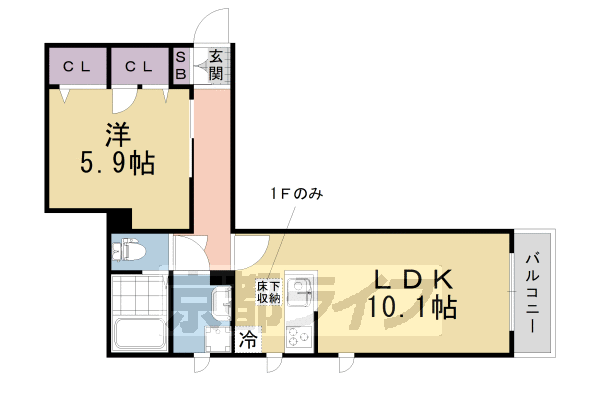 シャーメゾンＯＺＡＫＩの間取り