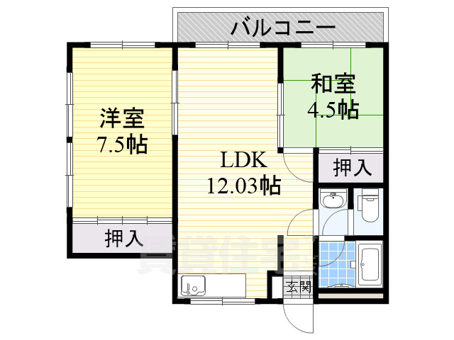 スタンドアップ大和高田の間取り