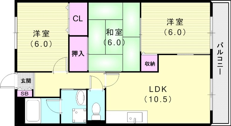 フローリーハイツIIの間取り