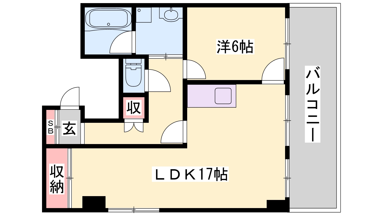 シャトー三和３号館の間取り