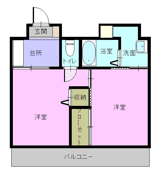 市丸ハイツの間取り