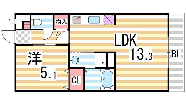 アムール清瀧の間取り