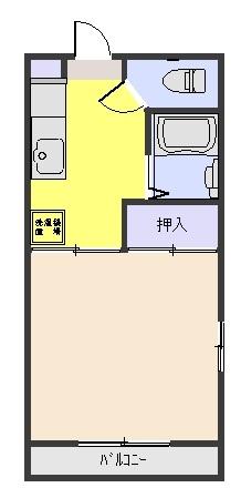 コーポ鍋掛の間取り