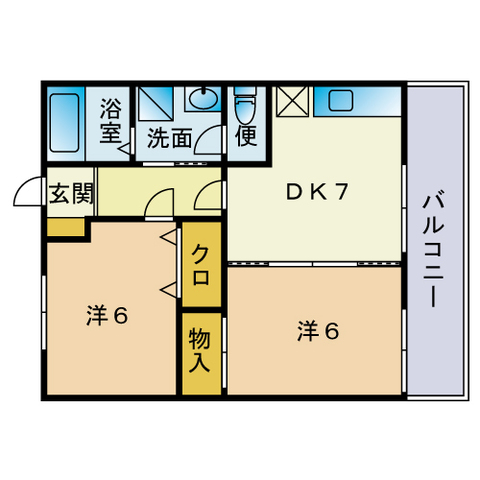 テーラベルデ　オドの間取り