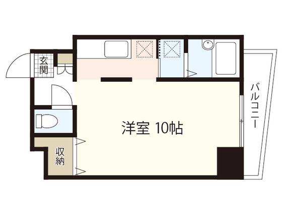 【広島市中区住吉町のマンションの間取り】