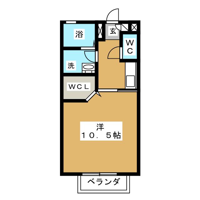 レコルト天神Ｂの間取り