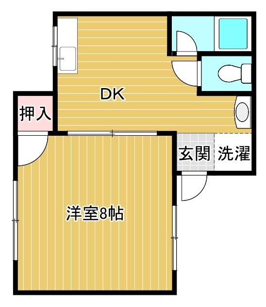 田迎ハイツの間取り