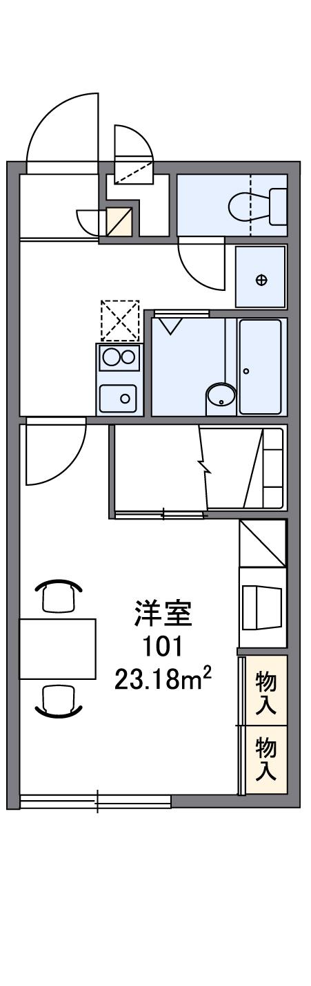 レオパレス中久IIの間取り