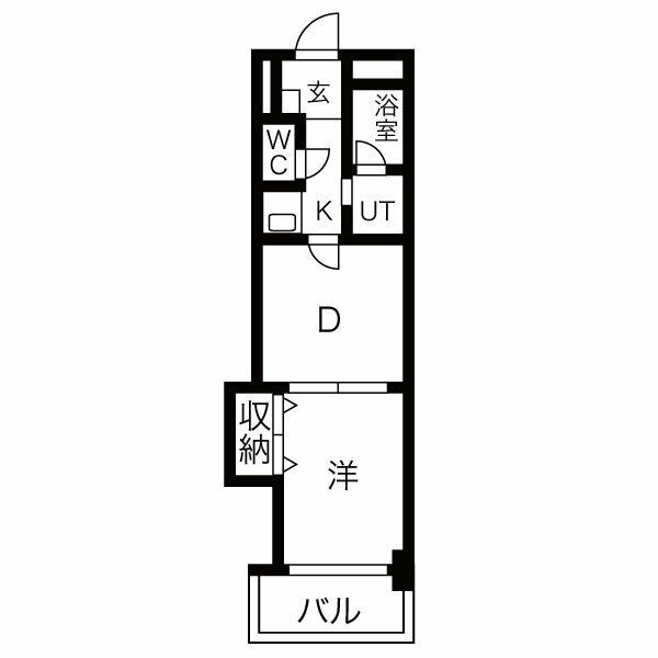 明石市大久保町西脇のマンションの間取り