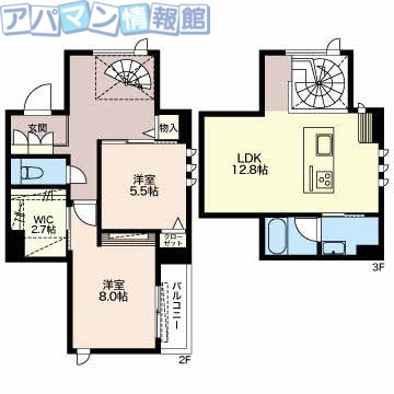 シャーメゾン　ノアの間取り