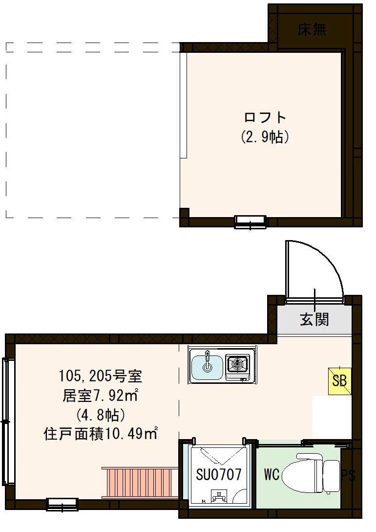 ハーモニーテラス東大井の間取り