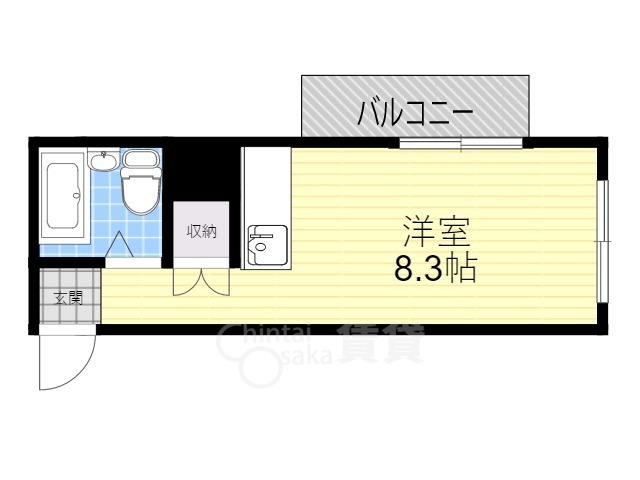 箕面市半町のマンションの間取り