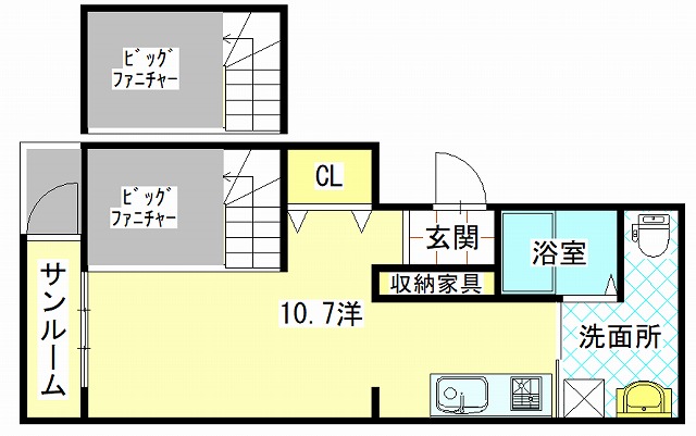 高知市はりまや町のマンションの間取り