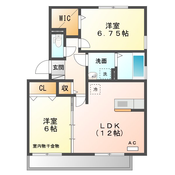 リヴィエール　プレの間取り