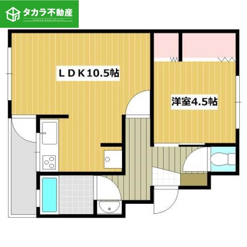 東和荘A棟の間取り