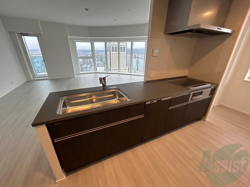 キッチン　清潔感がありお洒落なキッチンになっていました！