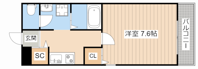 野洲市小篠原のアパートの間取り