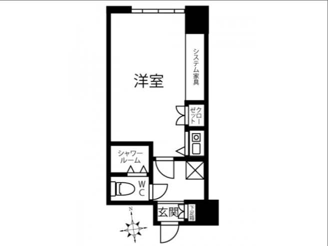 広島市中区国泰寺町のマンションの間取り