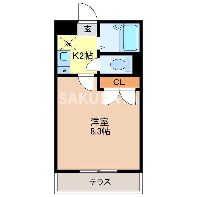 エンパレス　レオ　V22の間取り